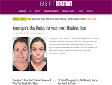 Tablet Screenshot of fabfitbeauty.com